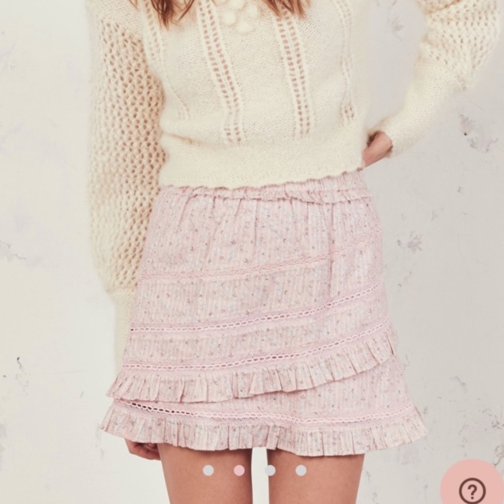 NWT LoveShackFancy Gloria Skirt size Medium